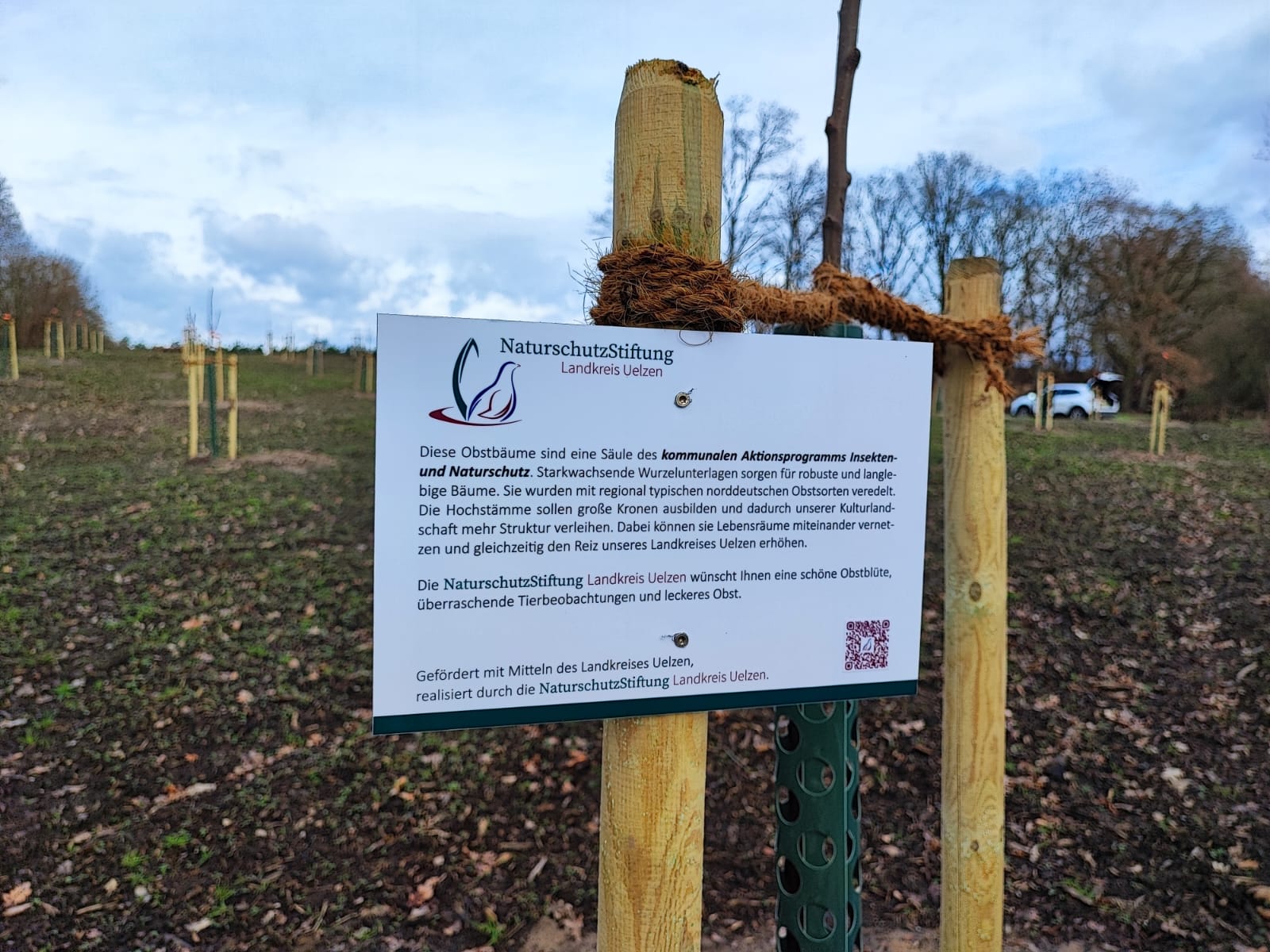 Schild NaturschutzStiftung Landkreis Uelzen