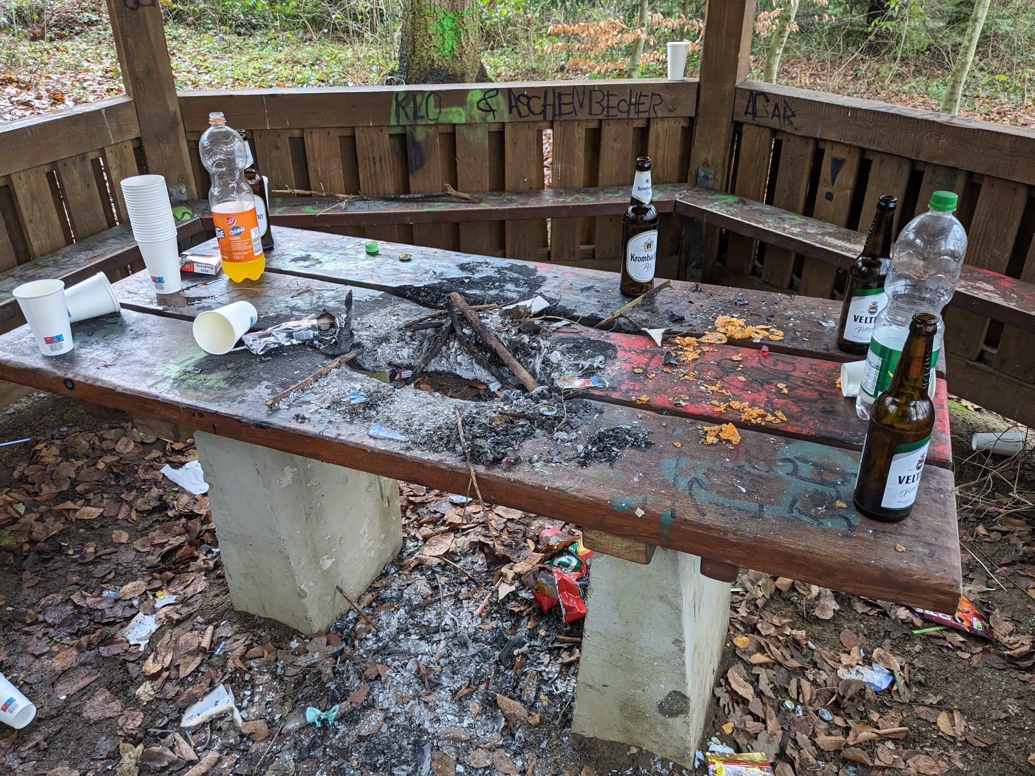 Vandalismus an Bienenbütteler Grillhütte