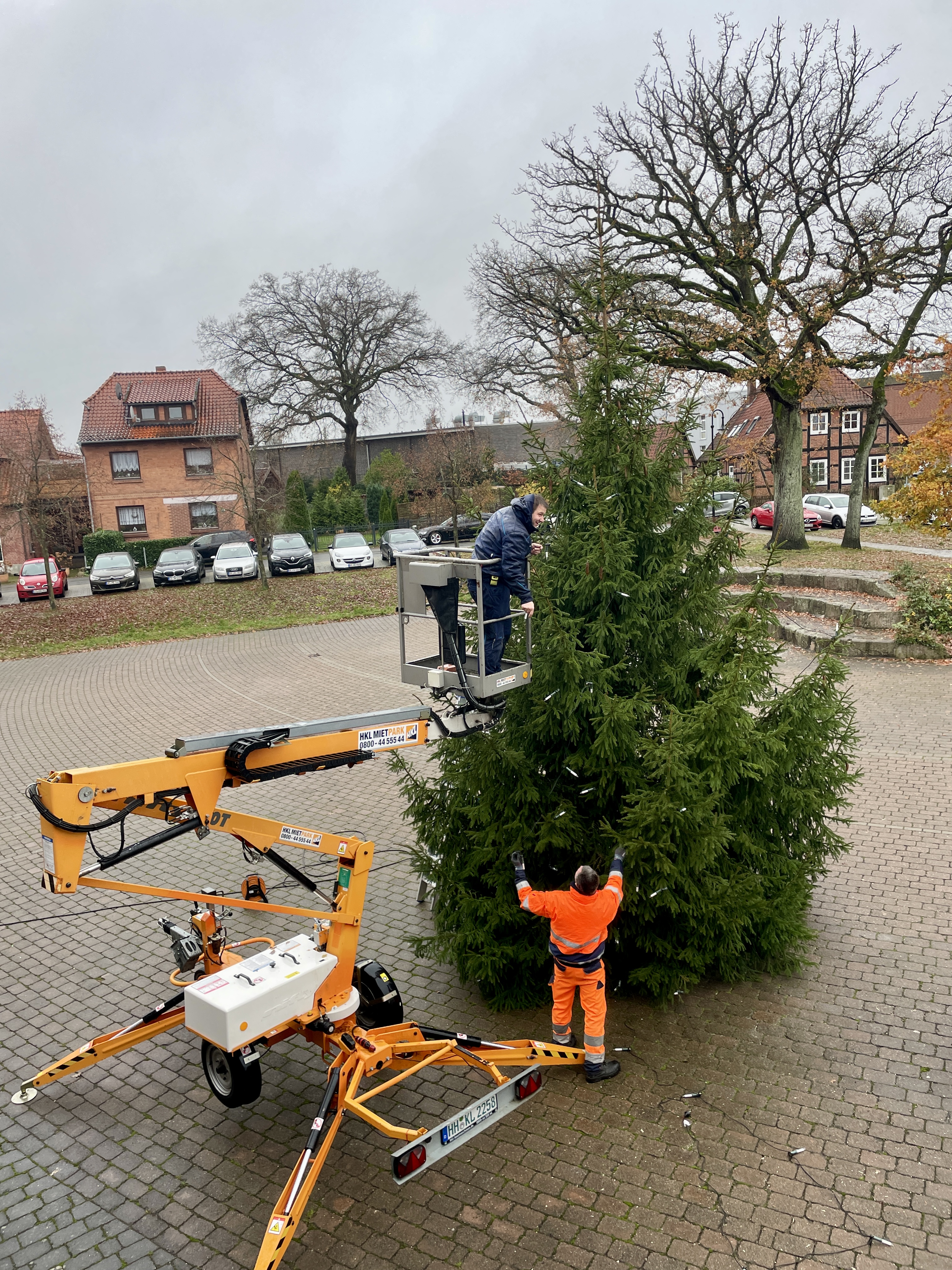 Weihnachtsbaum Marktplatz Bienenbüttel