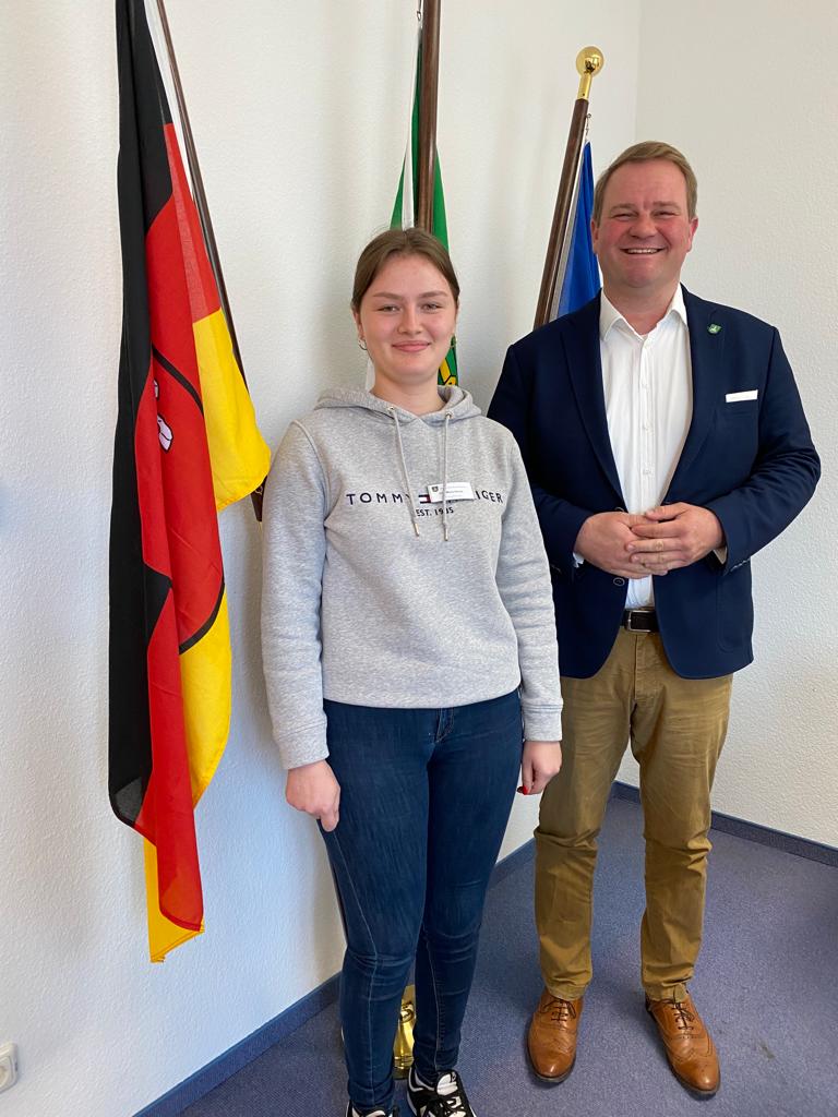 Lisa-Marie Bütow und Dr. Merlin Franke